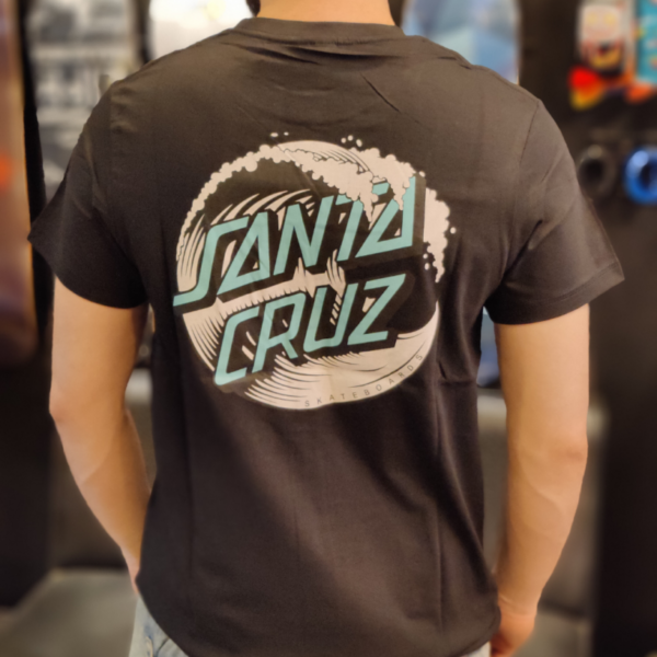 Santa Cruz Wave Dot T-Shirt Black