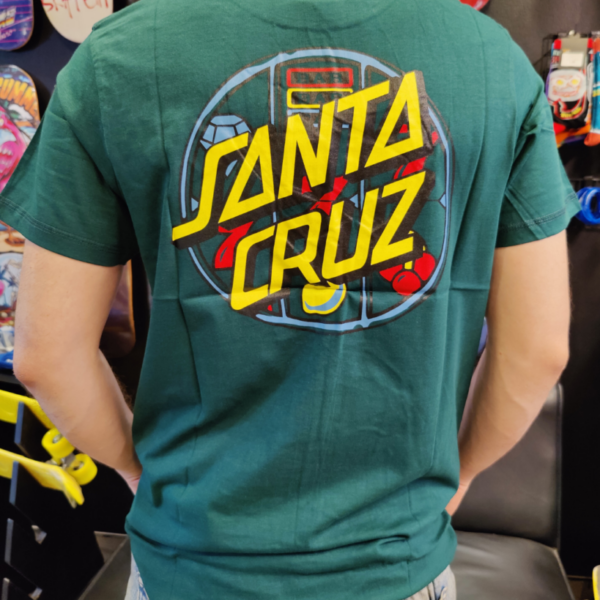 Santa Cruz Jackpot Dot T-shirt Green