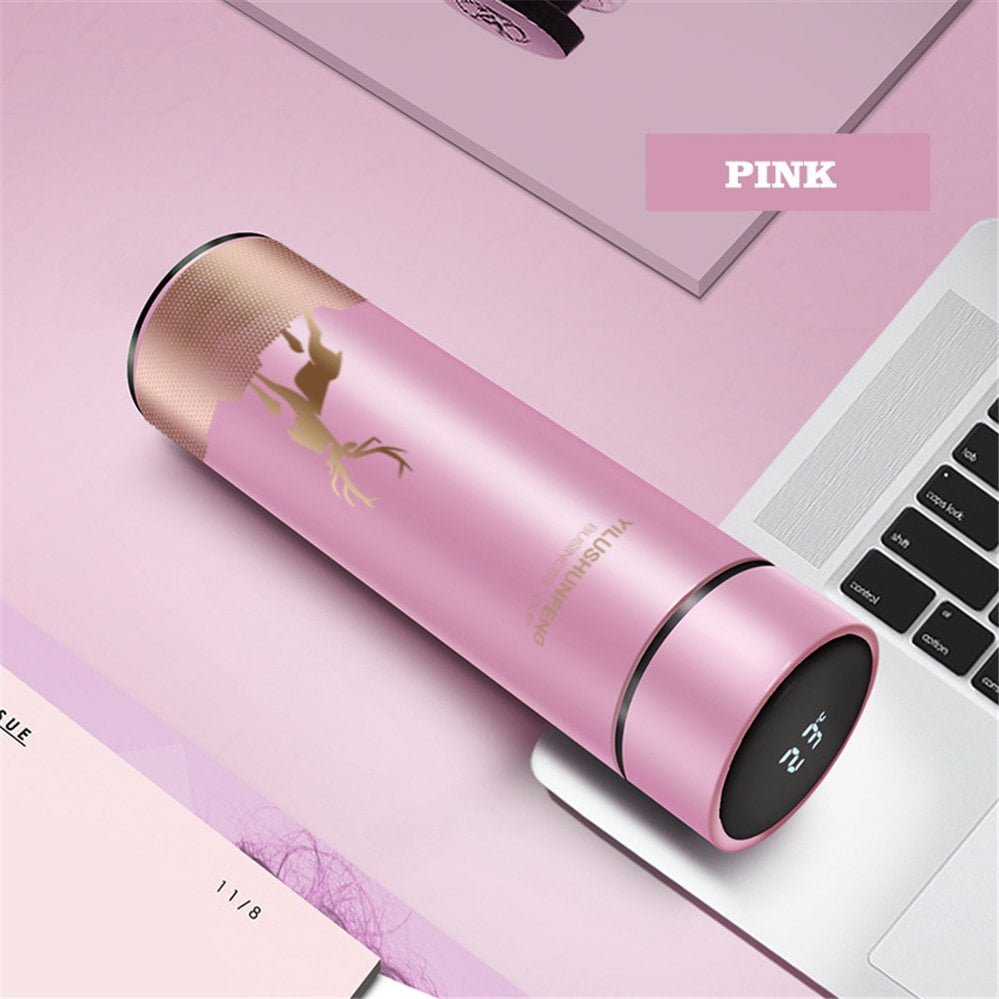 Portable smart thermo cup - Pink