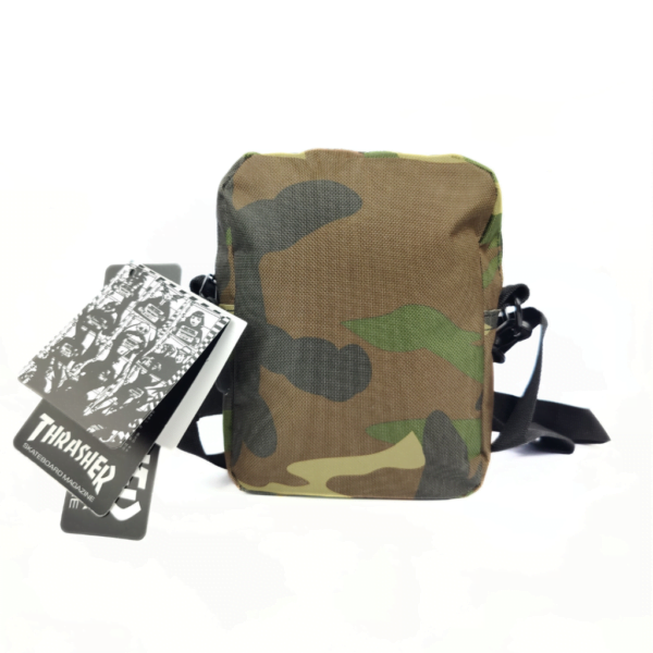 Thrasher Flame Mesh Shoulder Bag Camo