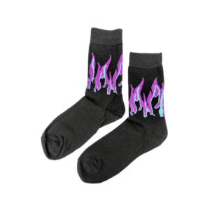 Teen & women's Aurora Flames Socks Purple
