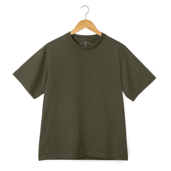 Round Neck Half Sleeve T-Shirt - Army