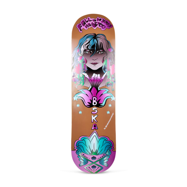 DOB SKATESHOP X BSKA Follow your heart Premium Canadian Maple Deck