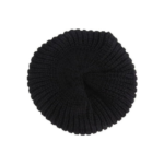 Soft Knitted Oversize Beanie Hat - Black