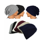 Soft Knitted Oversize Beanie Hat - Brown