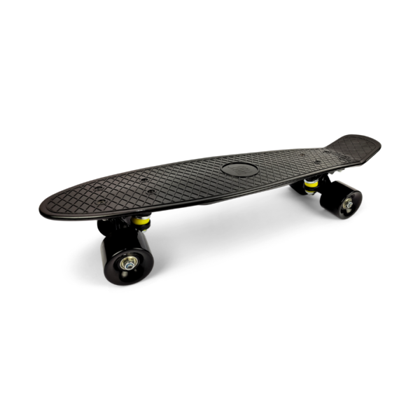 Cruiser Penny Board - Black (with Black Wheels)