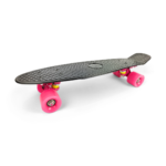 Cruiser Penny Board - Black (with Pink Wheels)