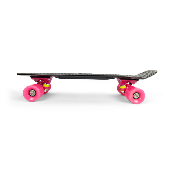 Cruiser Penny Board - Black (with Pink Wheels)