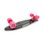 Cruiser Penny Board - Black (with Pink Wheels)