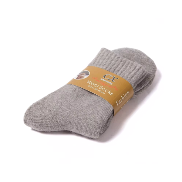 Merino Wool Thick Winter Socks - Gray