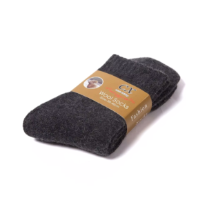 Merino Wool Thick Winter Socks - Charcoal Gray