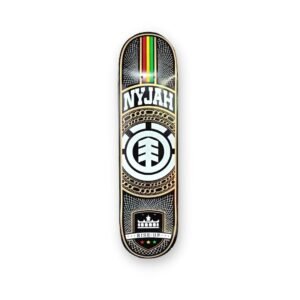 Element Nyjah Chains 8" Skateboard Deck (With free Grip tape)