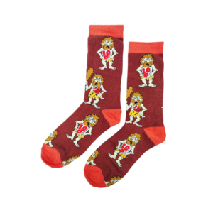 Men's Roaring Ten Burgundy Socks