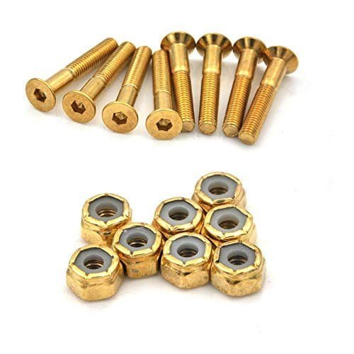 Golden Skateboard Hardware Set