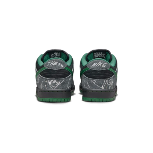 Nike x There Skateboard SB Dunk Low Pro 'Anthracite Gorge Green'