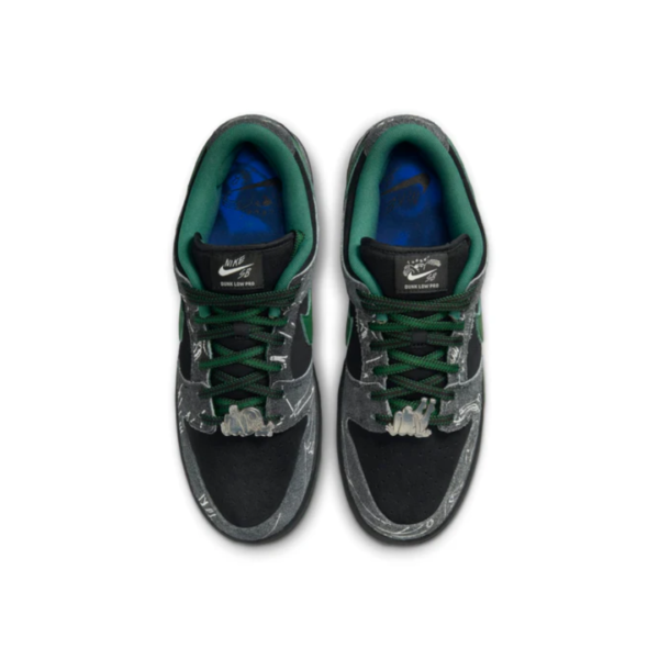 Nike x There Skateboard SB Dunk Low Pro 'Anthracite Gorge Green'