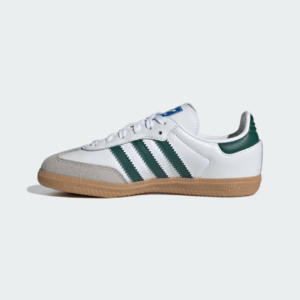 Adidas Samba OG Shoes – Cloud White & Collegiate Green