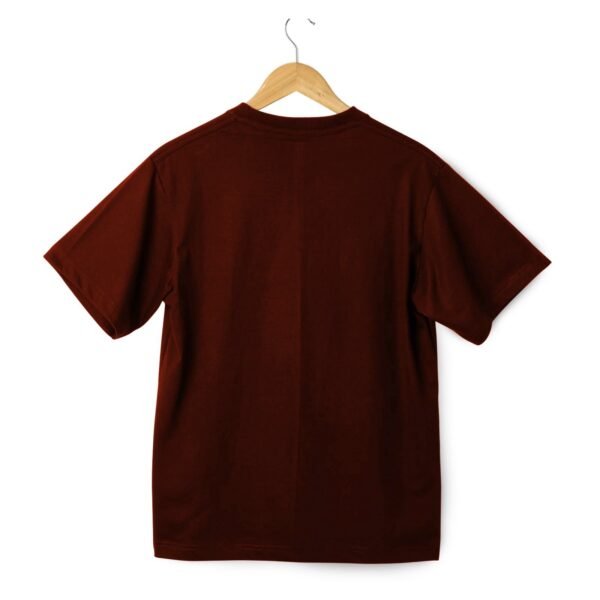 Round Neck Half Sleeve T-Shirt - Maroon