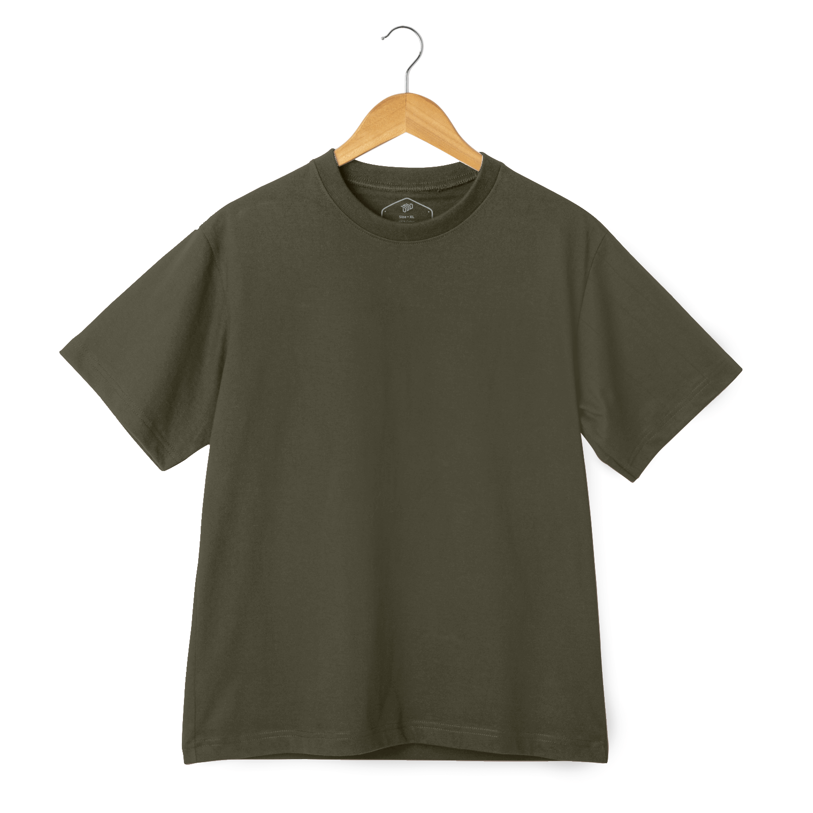 Round Neck Half Sleeve T Shirt Army DOB SKATESHOP