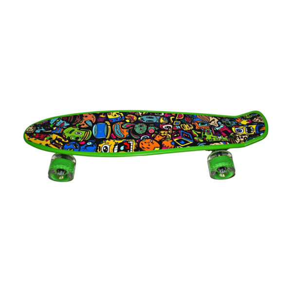 Cruiser Fishboard - Green Doodles