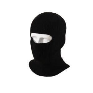 Single Hole Black Unisex Skimask