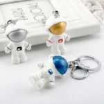 Astronaut keychain Golden