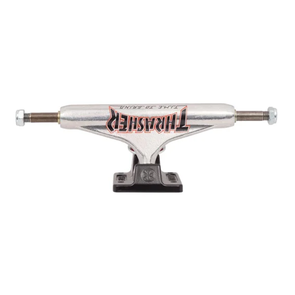 Independent X Thrasher TTG Silver/Black Skateboard trucks ( with Free Hardware)