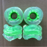 Green White Transparent 60mm Shark Wheels