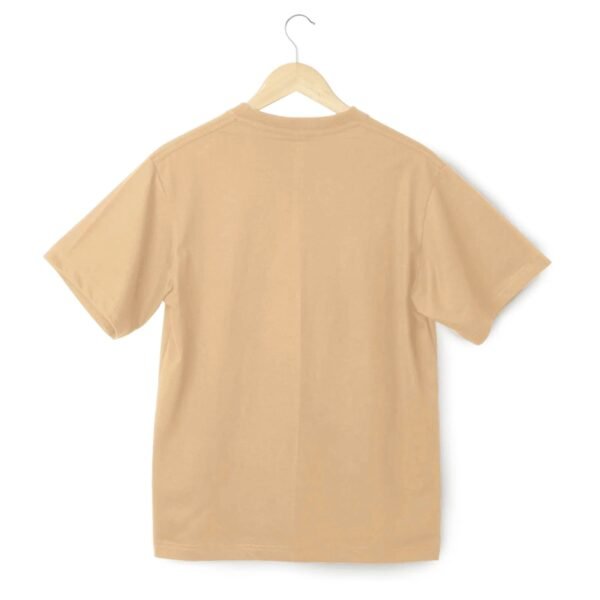 Round Neck Half Sleeve T-Shirt - Khaki