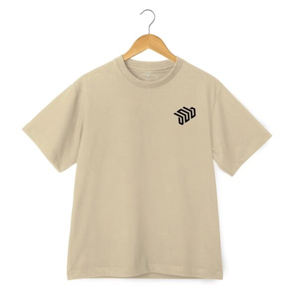 DOB Skateshop Round Neck Half Sleeve T-Shirt - Beige