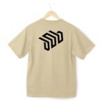 DOB Skateshop Round Neck Half Sleeve T-Shirt - Beige