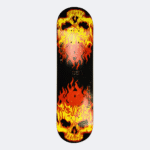 North East Maple Complete Skateboard – Fiery Skull