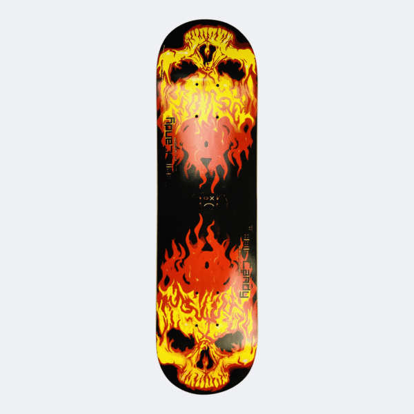 North East Maple Complete Skateboard – Fiery Skull