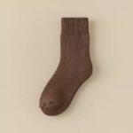 Merino Wool Thick Winter Socks - Brown