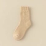 Merino Wool Thick Winter Socks - Beige