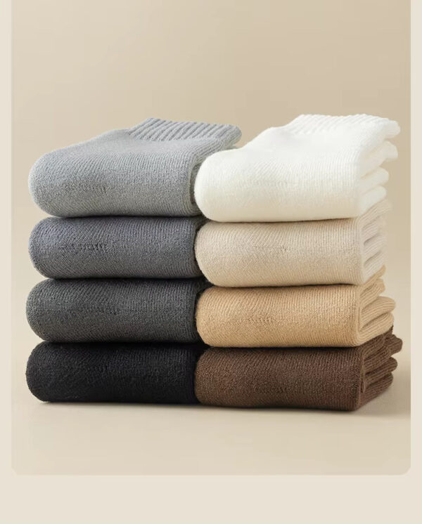 Merino Wool Thick Winter Socks - Cream