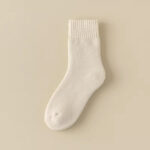 Merino Wool Thick Winter Socks - Cream