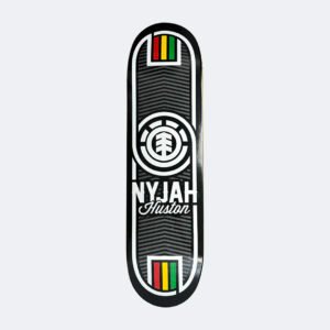 Element Skateboards – Nyjah Huston Pro Deck (Rasta Stripe)