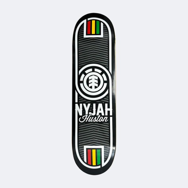 Element Skateboards – Nyjah Huston Pro Deck (Rasta Stripe)