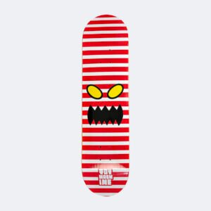 Toy Machine Monster Face Stripes Skateboard Deck