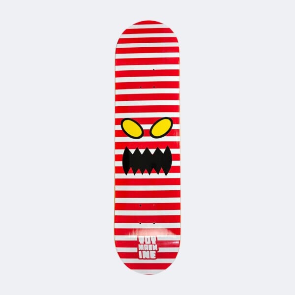 Toy Machine Monster Face Stripes Skateboard Deck